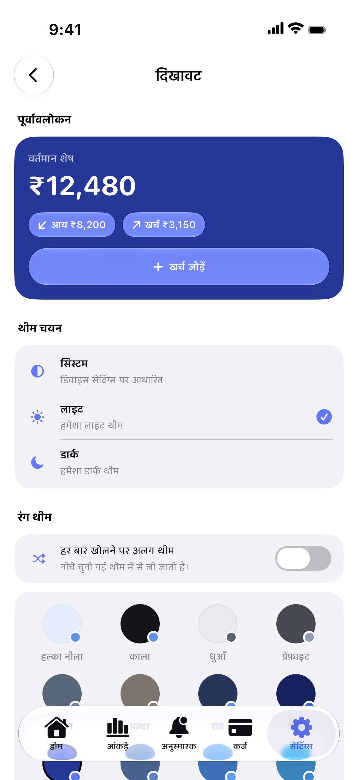 Spendry: दिखावट