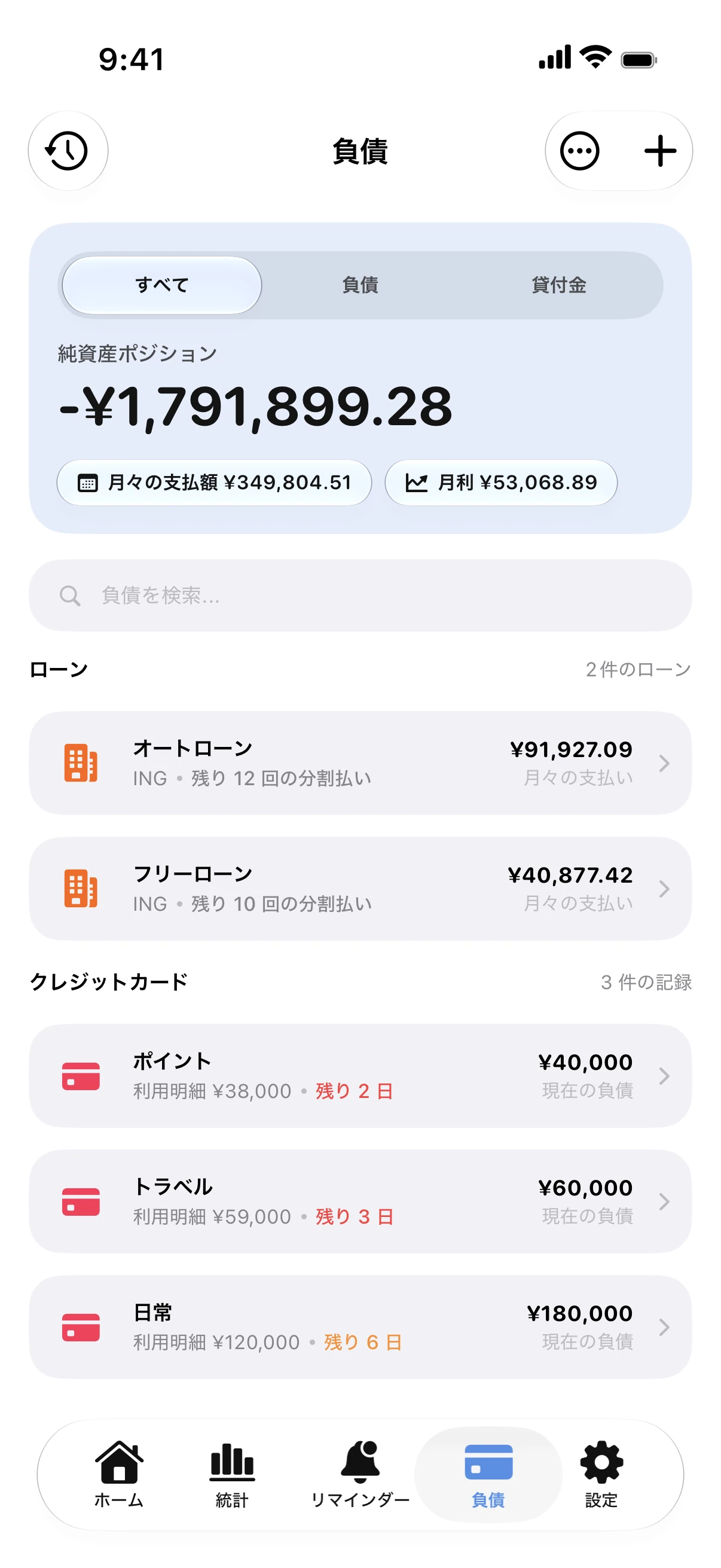 Spendry: 債務