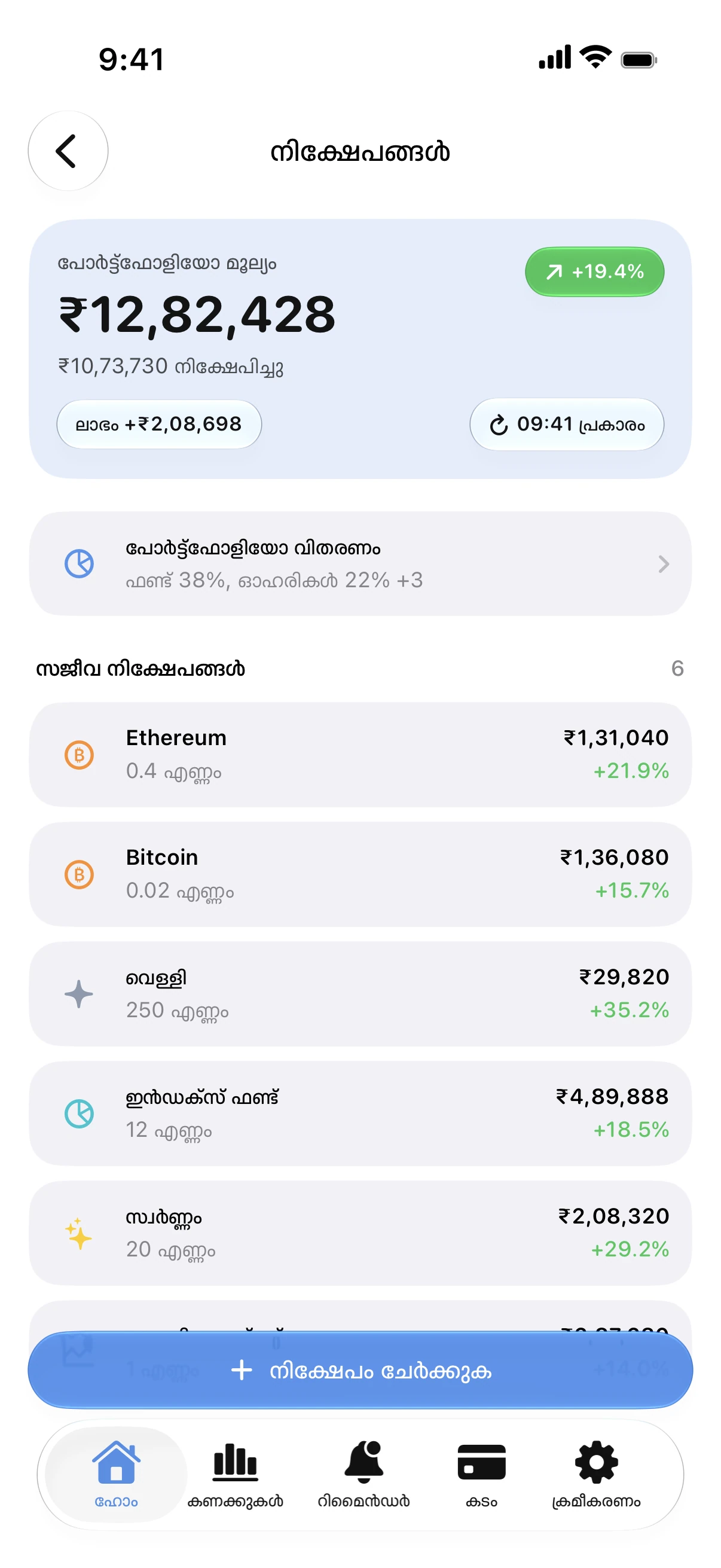 Spendry: നിക്ഷേപങ്ങൾ